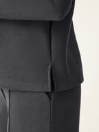 2Pcs Set FuzzLuxe Turtleneck Top & Regular High Waisted Straight Leg Pull On Pant