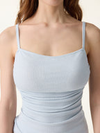 2Pcs Set Bell Sleeve Cardigan & Adjustable Spaghetti Bra Tank