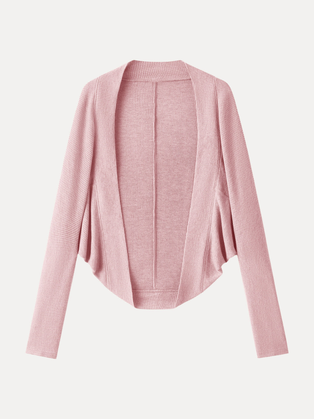 2Pcs Set Knit Shrug Sweater & Cowl Neck Midi Bra Dress